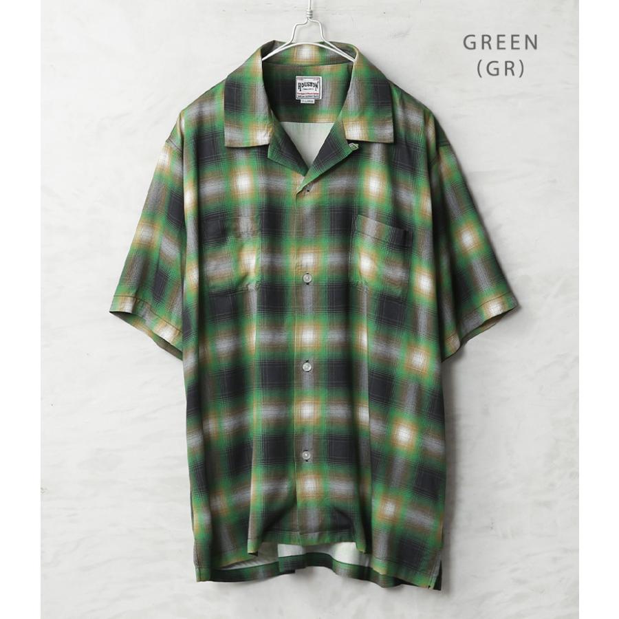 HOUSTON（ヒューストン） 41285 OMBRE CHECK S/S SHIRT オンブレー