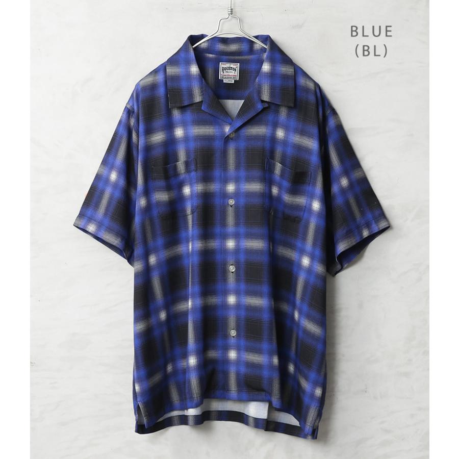 HOUSTON（ヒューストン） 41285 OMBRE CHECK S/S SHIRT オンブレー