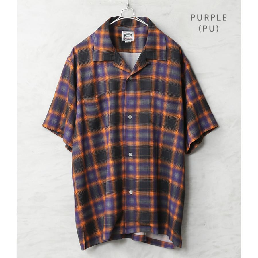 HOUSTON（ヒューストン） 41285 OMBRE CHECK S/S SHIRT オンブレー