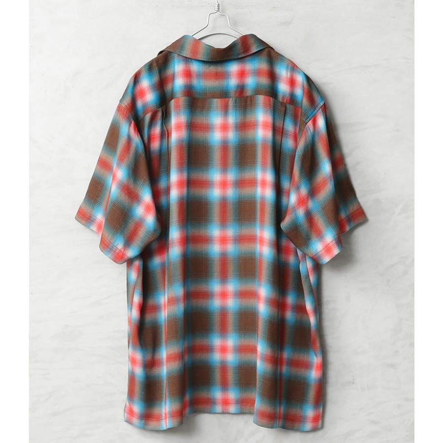 HOUSTON（ヒューストン） 41285 OMBRE CHECK S/S SHIRT オンブレー