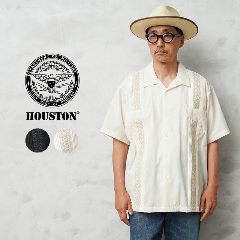 HOUSTON（ヒューストン） 41306 EMB CUBA SHIRT（BOTANICAL）刺繍