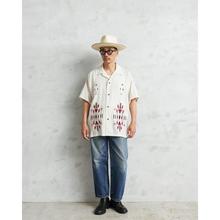 HOUSTON（ヒューストン） 41330 LINEN CHIMAYO SHIRT リネン