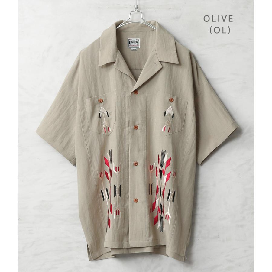 HOUSTON（ヒューストン） 41330 LINEN CHIMAYO SHIRT リネン
