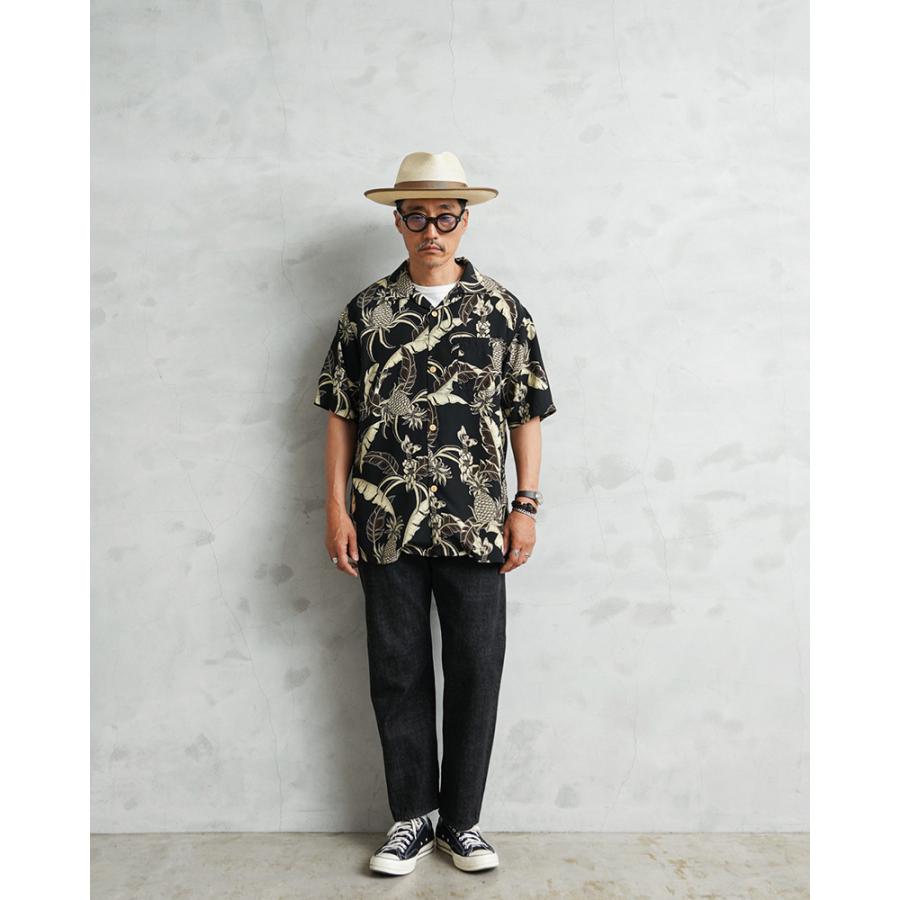 HOUSTON（ヒューストン） 41351 ALOHA SHIRT（PINEAPPLE）アロハシャツ