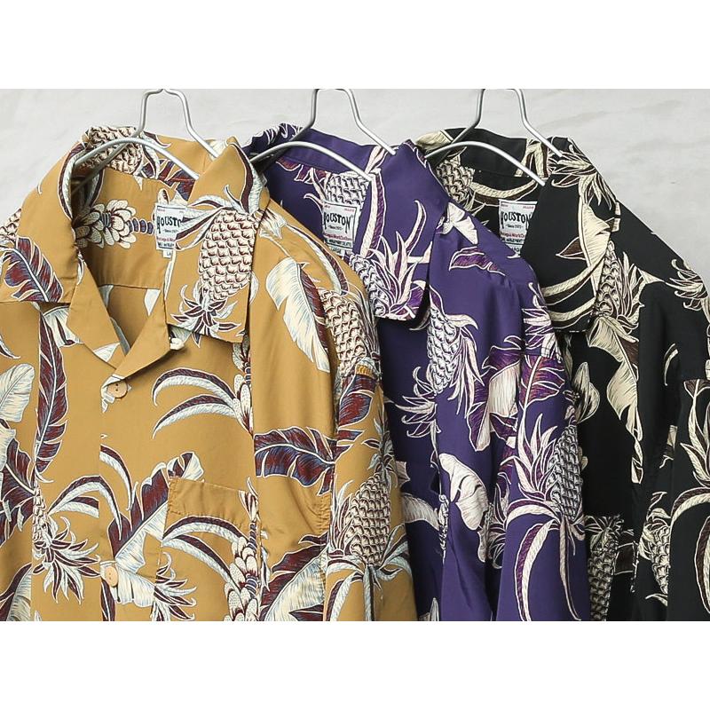 HOUSTON（ヒューストン） 41351 ALOHA SHIRT（PINEAPPLE）アロハシャツ