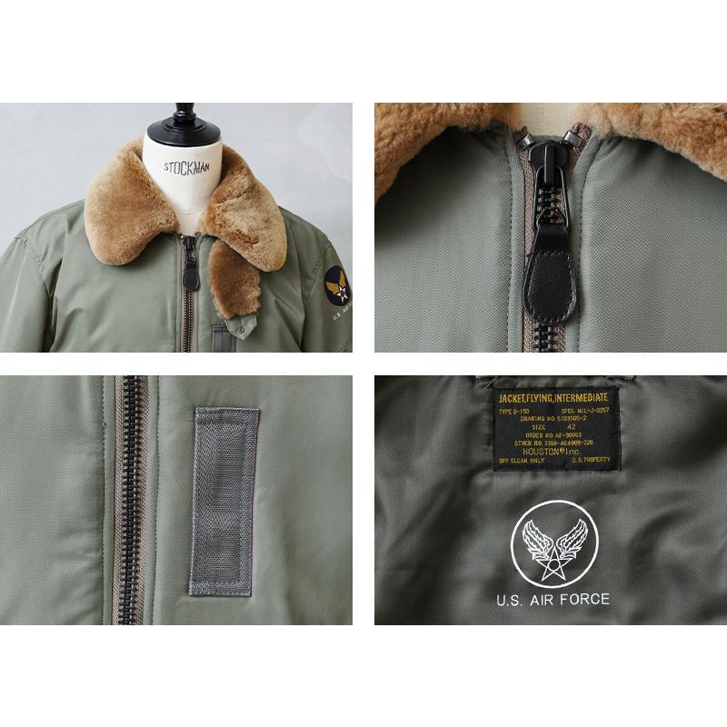 HOUSTON ヒューストン 米軍 B-15B/C/D型 フライトジャケット HOUSTON ヒューストン 米軍 B-15B/C/D型 フライトジャケット