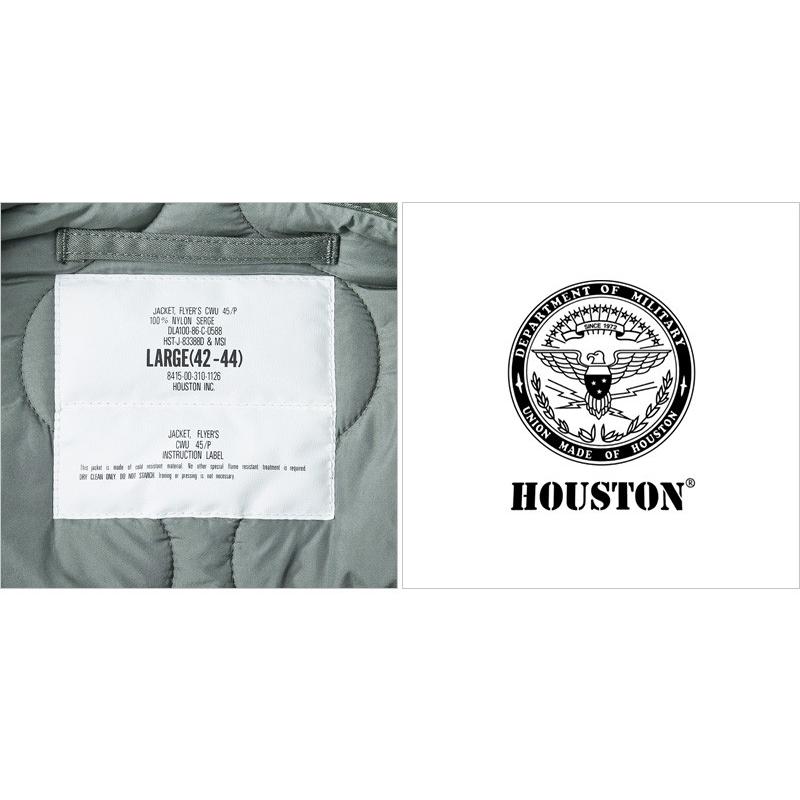 HOUSTON ヒューストン 5CW45P-NM 米軍 NOMEX CWU-45/P フライトジャケット 日本製 メンズ ミリタリージャケット アウター ジャンバー【R】の画像