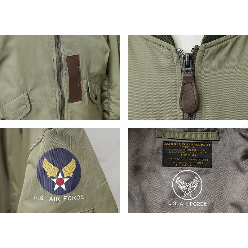HOUSTON（ヒューストン） 米軍 L-2 フライトジャケット メンズ