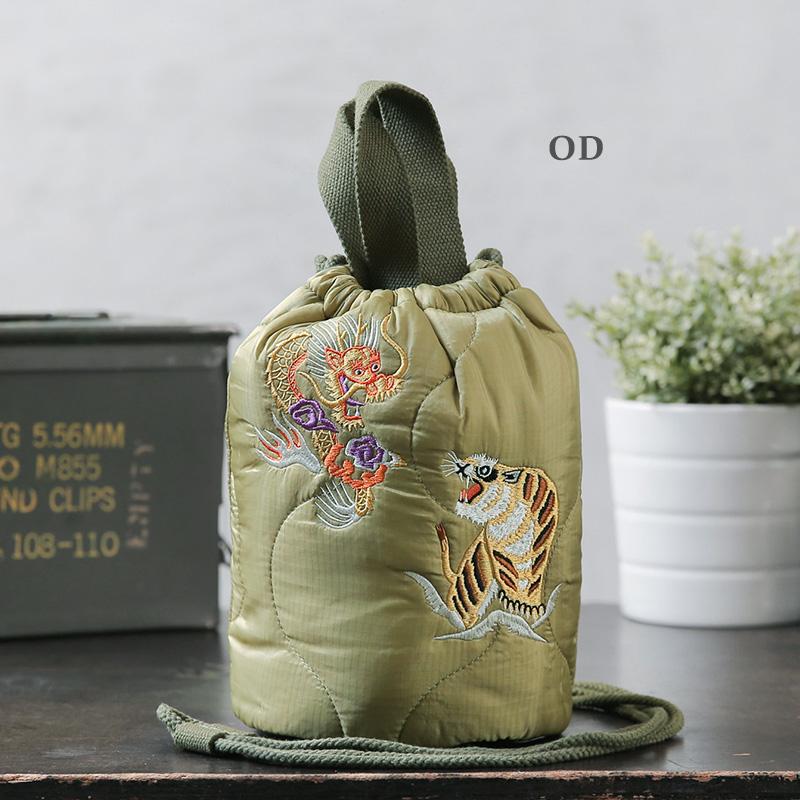 HOUSTON（ヒューストン） 6845 EMB QUILTING EFFECT BAG 刺繍