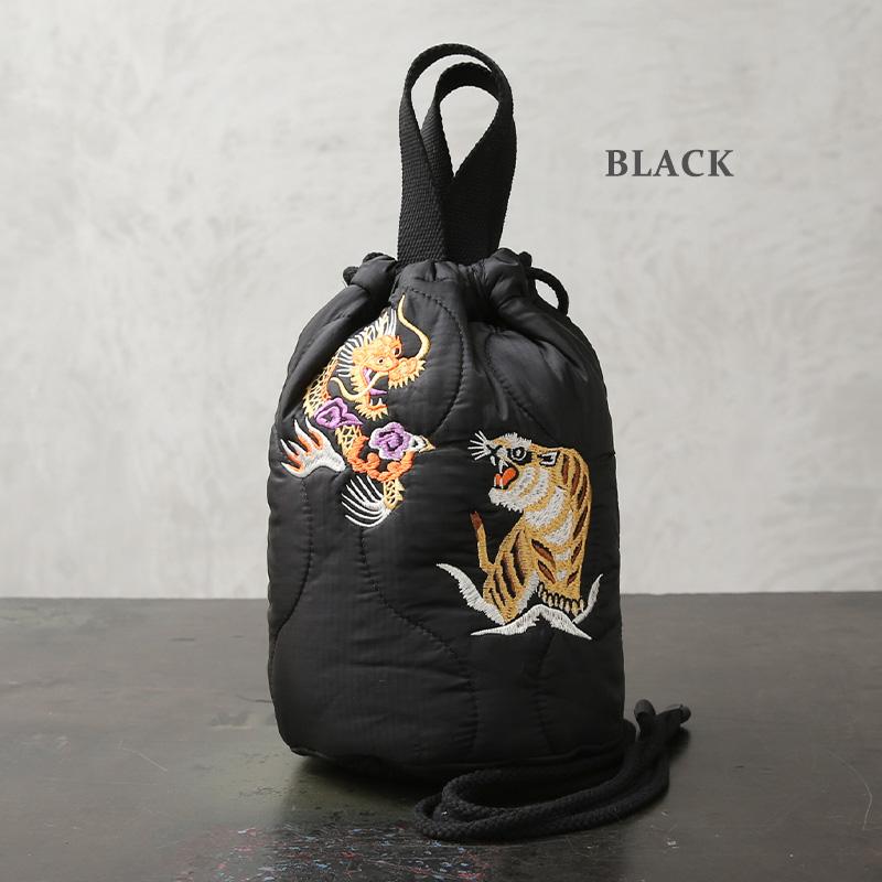 HOUSTON（ヒューストン） 6845 EMB QUILTING EFFECT BAG 刺繍