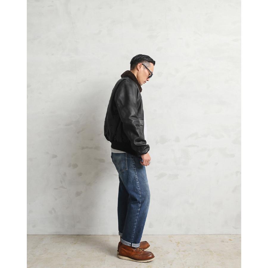 HOUSTON（ヒューストン） 8172 G-1 レザー フライトジャケット メンズ