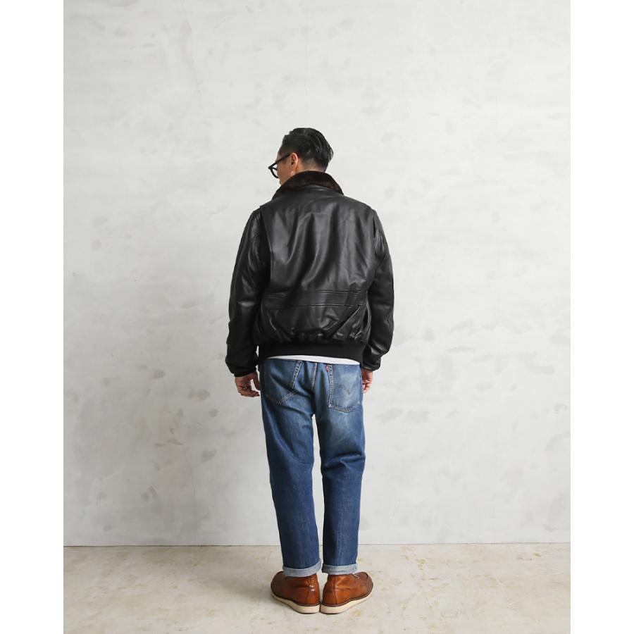 HOUSTON（ヒューストン） 8172 G-1 レザー フライトジャケット メンズ