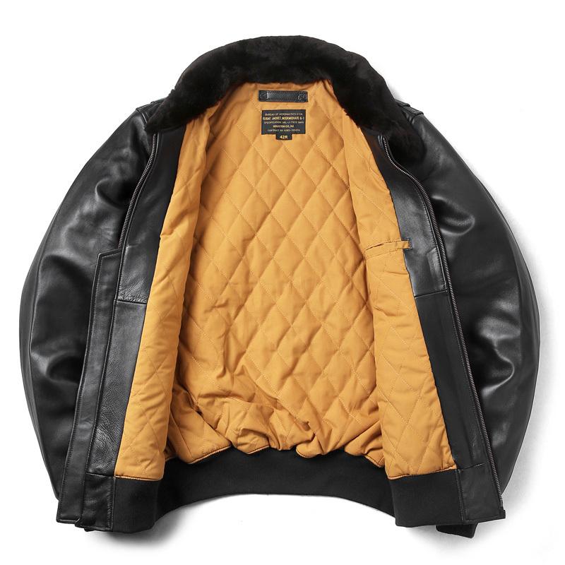 HOUSTON（ヒューストン） 8172 G-1 レザー フライトジャケット メンズ