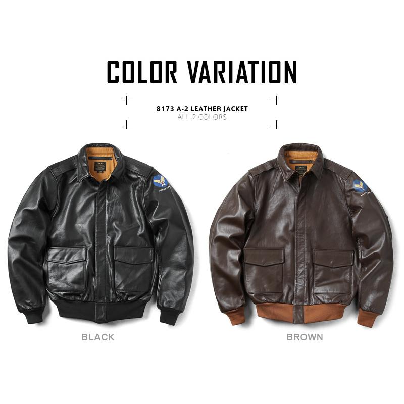 HOUSTON ヒューストン 8173 A-2 レザー フライトジャケット HOUSTON ヒューストン 8173 A-2 レザー フライトジャケット