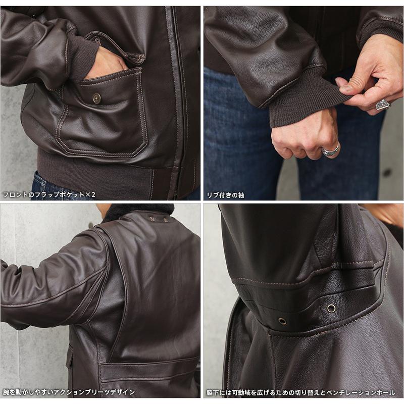 HOUSTON（ヒューストン） 8193 ゴートスキン G-1 レザーフライト