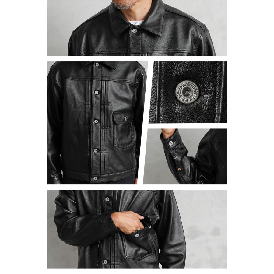 HOUSTON ヒューストン カウレザートラックジャケット 1stタイプ 42 Amazon | [ヒューストン] ジャケット レザー トラックジャケット