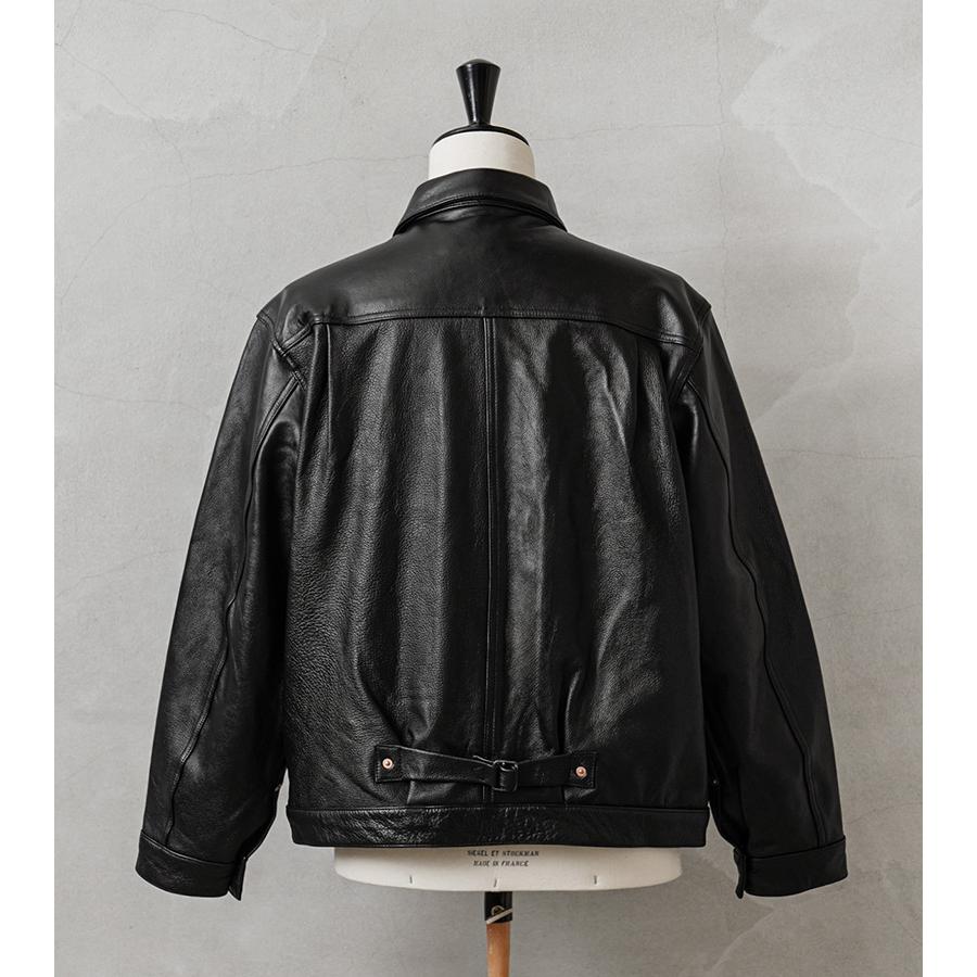 【美品】HOUSTON レザージャケット 牛 皮 G1 A2 HOUSTON ヒューストン 8215 カウレザートラックジャケット 1st