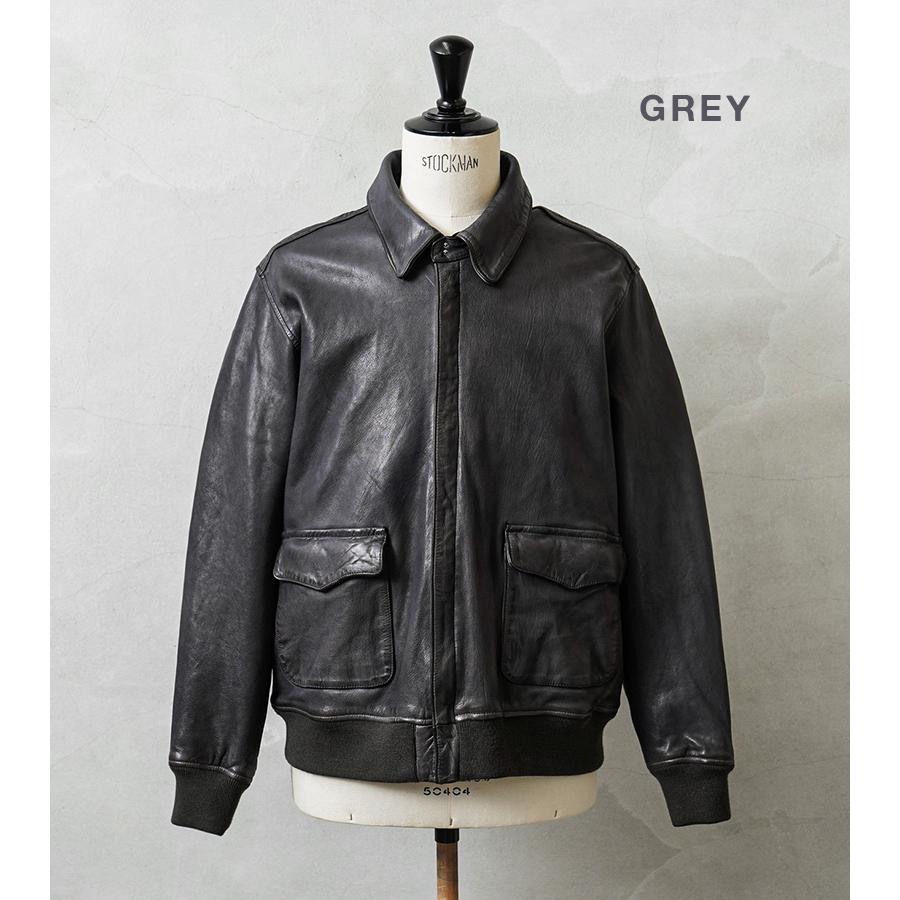 HOUSTON（ヒューストン） 8244 A-2 SHEEP LEATHER JACKET シープスキン