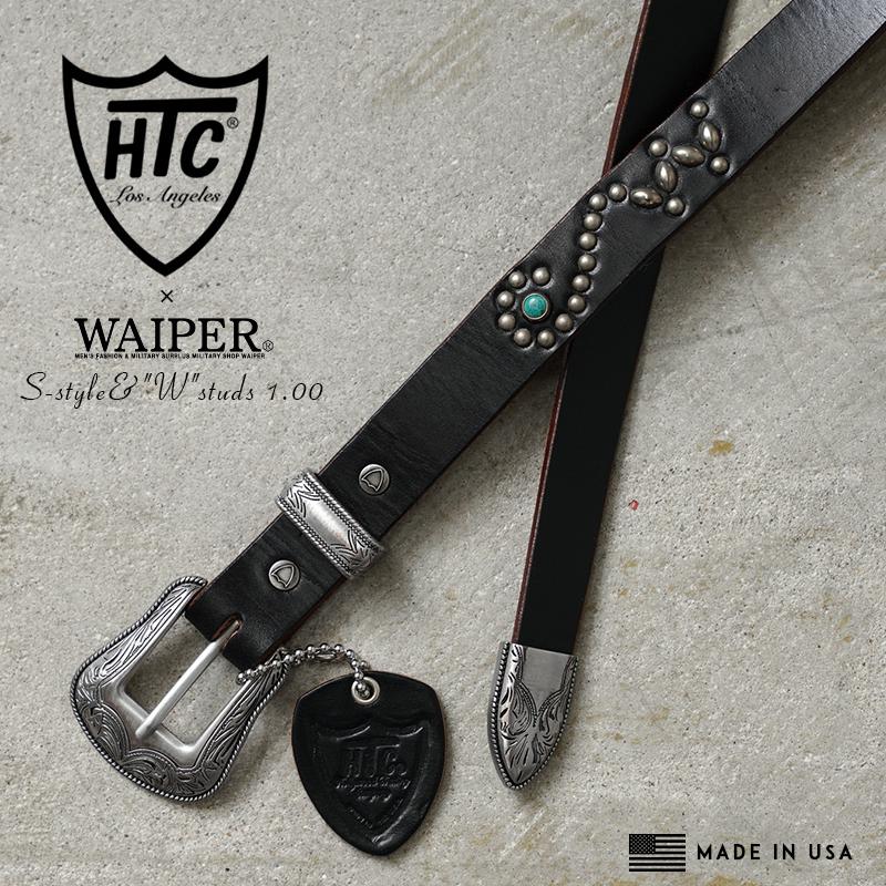 HTC エイチティーシー WAIPER別注 S-STYLE &“W”STUDS 1.00”カウレザー