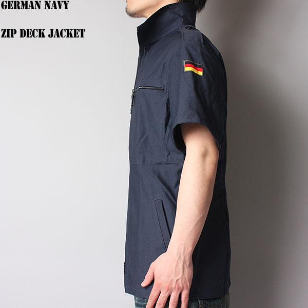 ドイツ軍放出品 海軍勤務服/軍服(ジャケット/シャツ/ズボン) コスプレ MILITARY（ミリタリー） ミリタリーシャツ 実物 新品 ドイツ海軍ジップ