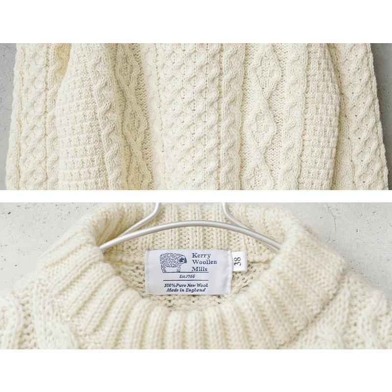 KERRY WOOLLEN MILLS ケリーウーレンミルズ KW-0001 アランケーブル クルーネック セーター MADE IN ENGLAND ニット イギリス製 老舗【Sx】【T】｜waiper｜13