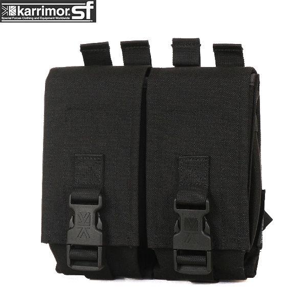 karrimor SF カリマーSF Double Ammo Pouch BLACK ブラック ミリタリーポーチ プレデター45 オプション リュック【Sx】【T】｜waiper