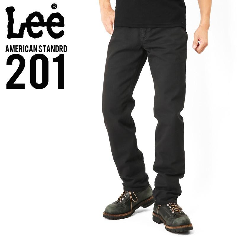Lee（リー） AMERICAN STANDRD 201ストレートツイルパンツ ブラック(75
