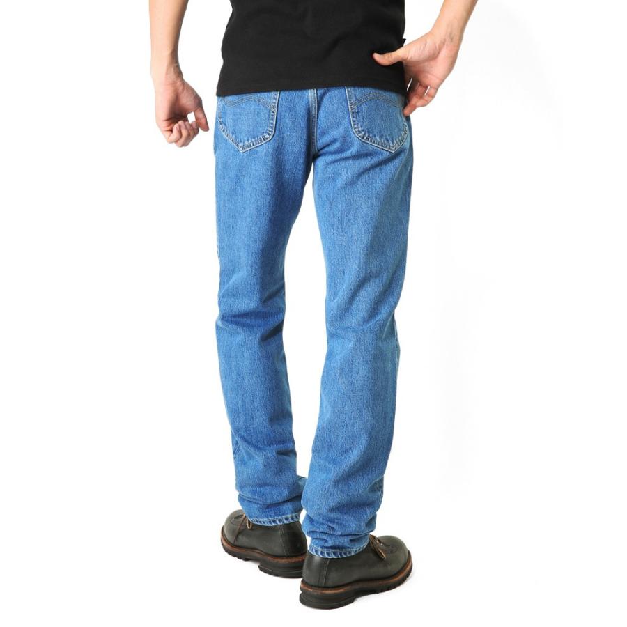 Lee（リー） AMERICAN STANDRD 201 ストレートデニムジーンズ ブルー