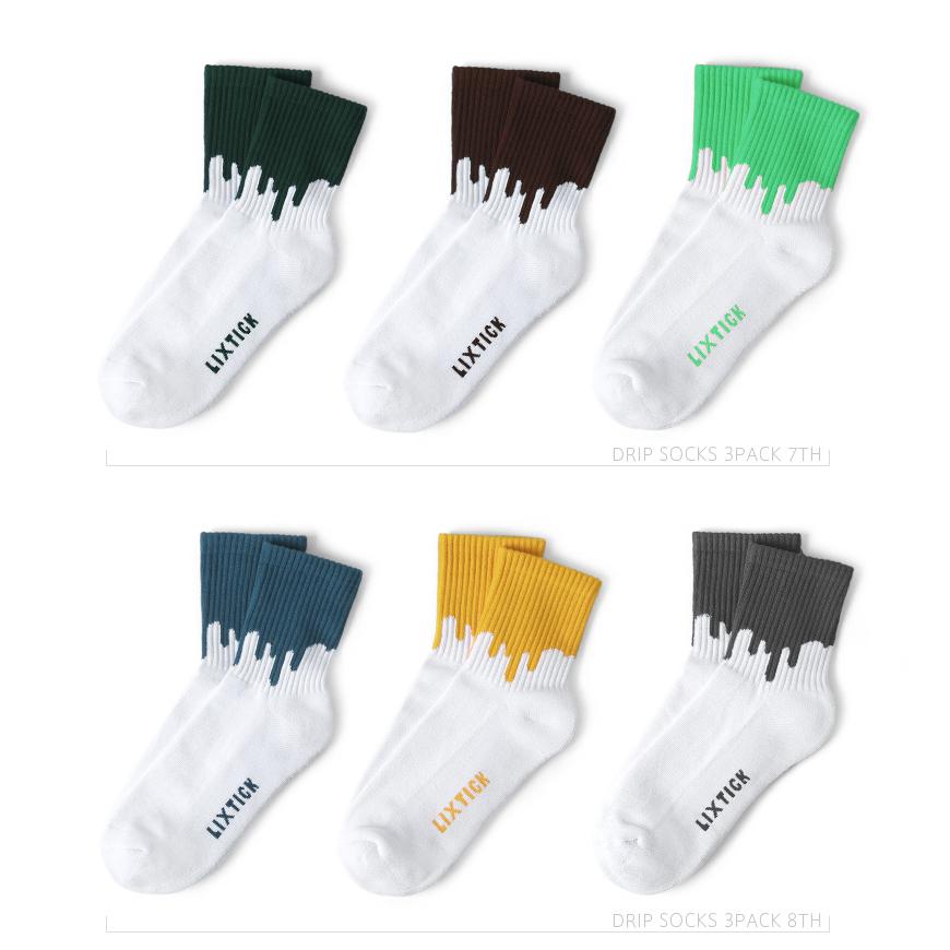 LIXTICK（リックスティック） DRIP SOCKS 3PACK ドリップ ソックス
