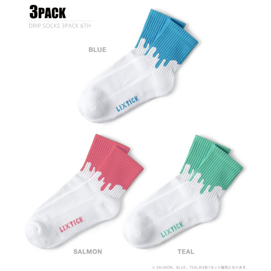 LIXTICK（リックスティック） DRIP SOCKS 3PACK ドリップ ソックス