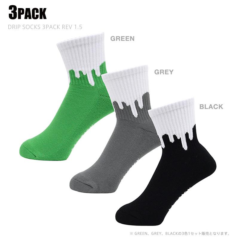 LIXTICK リックスティック DRIP SOCKS 3PACK REVERSE ドリップ ソックス リバース 靴下 レディース 丈夫 おしゃれ 柄物 新作【クーポン対象外】【T】｜waiper｜09