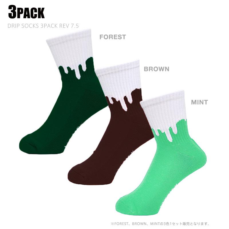 LIXTICK（リックスティック） DRIP SOCKS 3PACK REVERSE ドリップ
