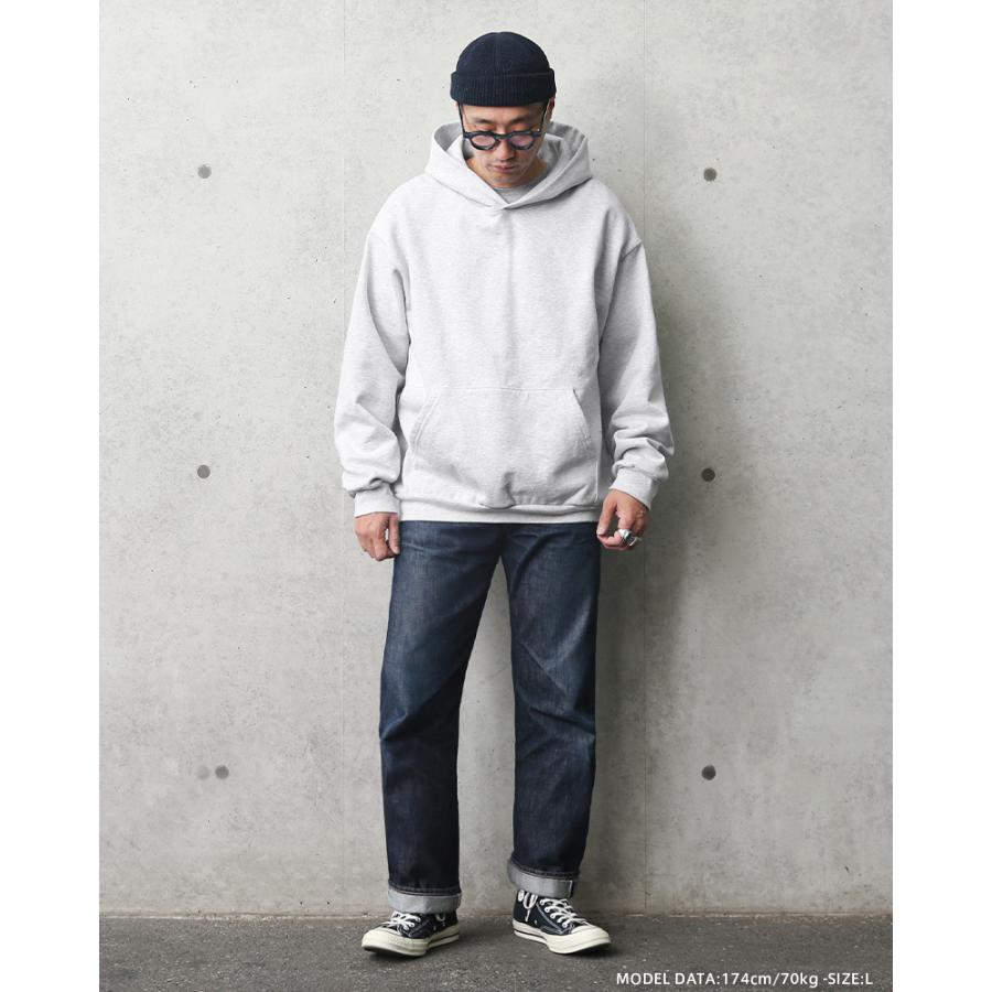 ロサンゼルスアパレル HF09 14オンス ヘビーフリース プルオーバーフード白 LOS ANGELES APPAREL（ロサンゼルスアパレル） パーカー プルオーバー