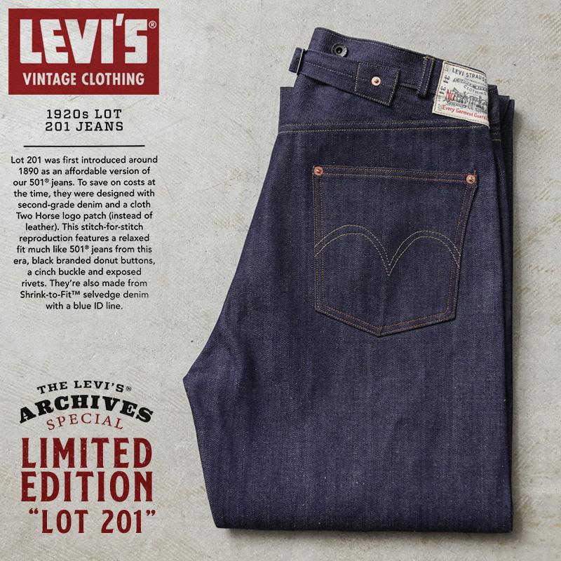 Levi's VINTAGE CLOTHING LEVI'S 001L8-0000 1920's LOT 201 ジーンズ