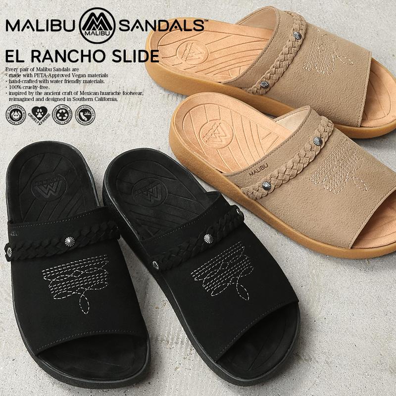 MALIBU SANDALS マリブサンダルズ MS12 EL RANCHO SLIDE スライド サンダル シャワーサンダル 民族系 アメカジ ブランド【クーポン対象外】【T】 | MALIBU SANDALS