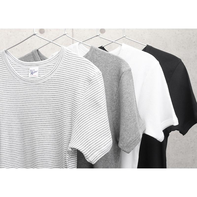 ミラー MILLER 101C リブ ラウンド ネック Tシャツ メンズ 半袖