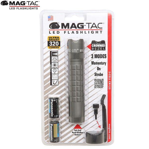 MAGLITE マグライト MAG-TAC マグタック 2-CELL CR123 LED クラウンベゼル URBAN GREY 懐中電灯 LEDライト コンパクト キャンプ用品 防災グッズ ブランド【T】