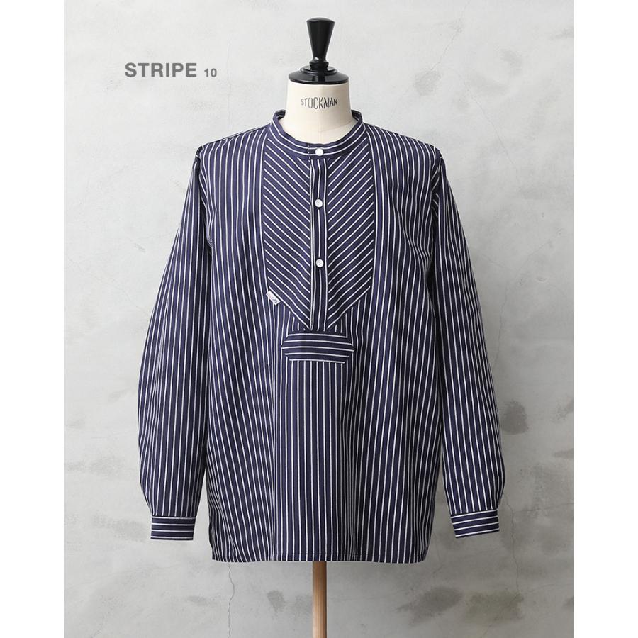 modAS モダス 1000 フィッシャーマンシャツ ストライプ プル