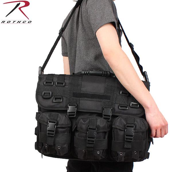 ROTHCO ロスコ M.O.L.L.E. TACTICAL LAPTOP/BRIEFCASE ブラック ブリーフケース ビジネスバッグ 出張用 大容量 ミリタリーバッグ モールシステム ブランド