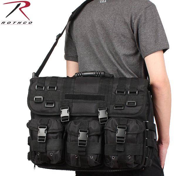 ロスコ　ROTHCO　多機能ビジネスバッグ ブラック ROTHCO ロスコ M.O.L.L.E. TACTICAL LAPTOP/BRIEFCASE ブラック