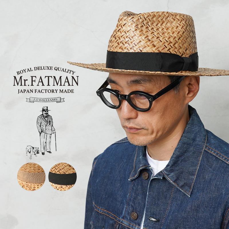 未使用品 Mr.FATMAN ファットハッター 天然草木100% ハット 麦藁 Mr.FATMAN ミスターファットマン 6261001 BIRDS EYE COCONUTS フェドラ