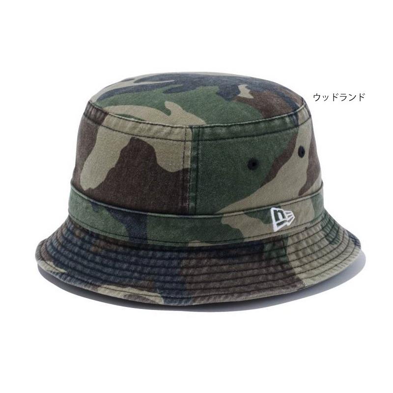 【メーカー取次】 NEW ERA ニューエラ Bucket-02 ウォッシュドコットン バケットハット 帽子 深め 無地 迷彩 ブランド