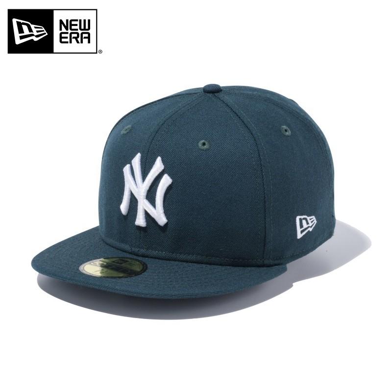 【メーカー取次】 NEW ERA ニューエラ 59FIFTY MLB ニューヨーク・ヤンキース ダークグリーンXホワイト 13562239 キャップ 帽子【クーポン対象外】【T】｜waiper