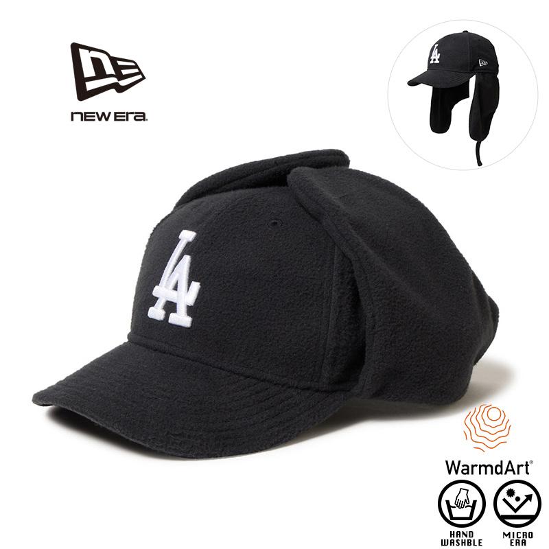 NEW ERA ニューエラ 14668882 LP 9FIFTY Dog Ear WarmdArt フリース ロサンゼルス・ドジャース ブラック | アウトドア キャップ【Cx】【T】｜メンズキャップ ファッション 帽子 防寒 撥水 抗菌 サスティナブル ストリート 9FIFTY NEW ERA ニューエラ 14668882 LP Dog Ear WarmdArt フリース