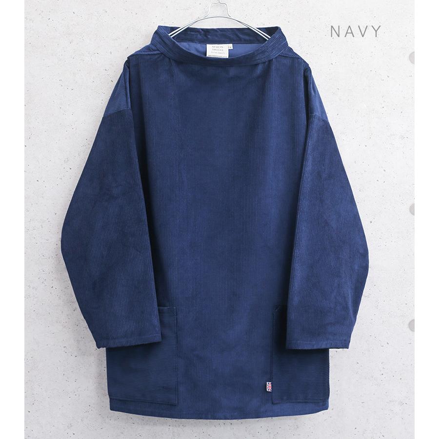 Newlyn Smocks ニューリンスモック フィッシャーマンズ スモック ラウンドネック コーデュロイ MADE IN UK プルオーバーシャツ イギリス製 長袖 おしゃれ【T】｜waiper｜07