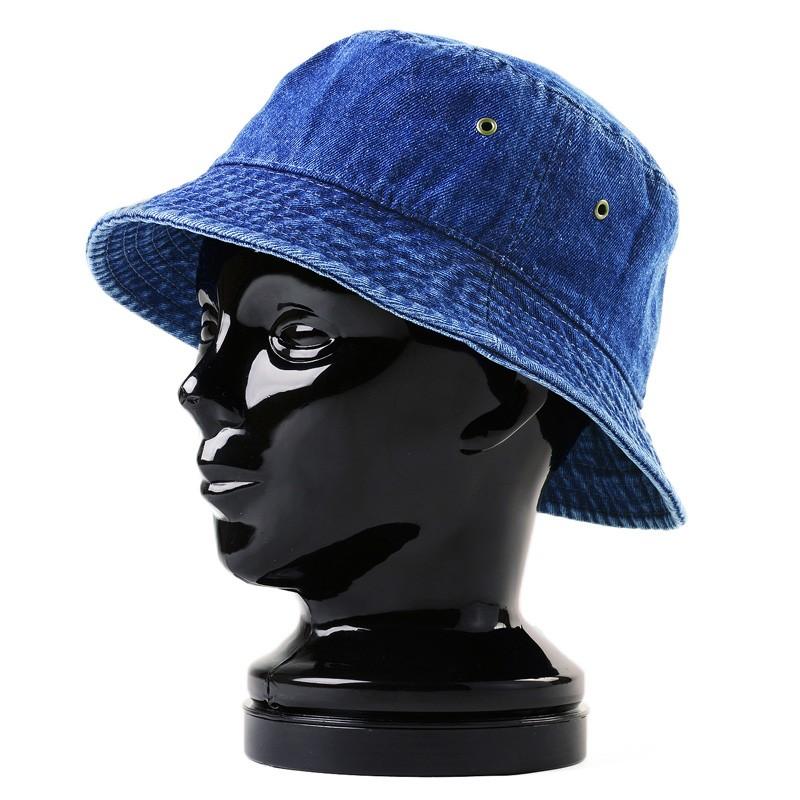 【ネコポス配送可】 NEWHATTAN ニューハッタン Bucket Hat Denim #1530 バケットハット 帽子 メンズ バケットハット ブランド【T】｜waiper｜02