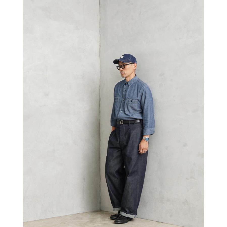 orSlow（オアスロウ） 01-8070 CHAMBRAY WORK SHIRTS シャンブレー