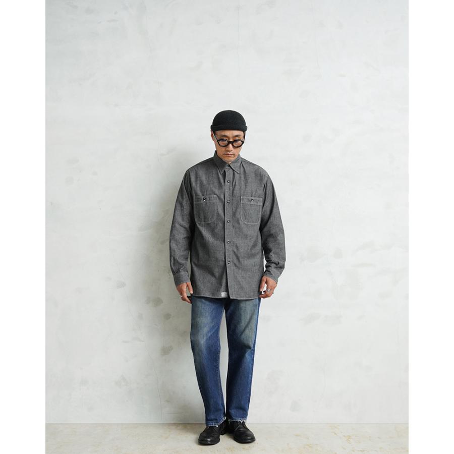 orSlow（オアスロウ） 01-8270-61 BLACK CHAMBRAY WORK SHIRTS