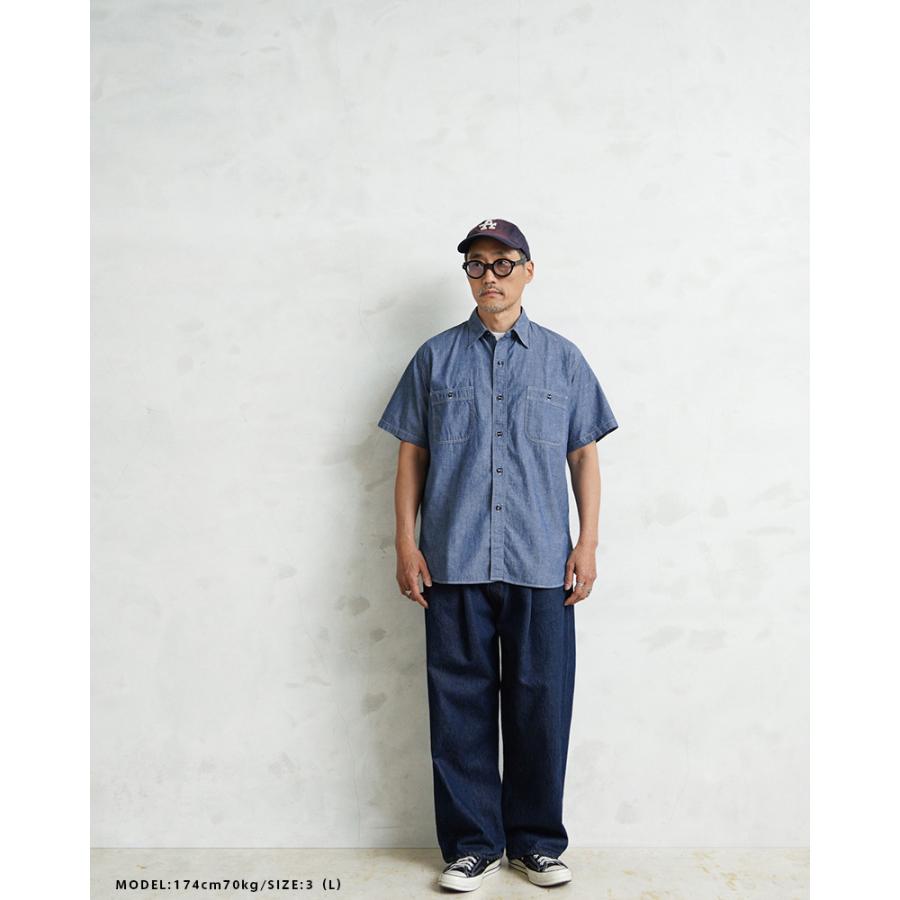 orSlow（オアスロウ） 01-V8170 CHAMBRAY WORK SHIRTS S/S