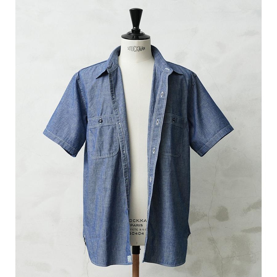 orSlow（オアスロウ） 01-V8170 CHAMBRAY WORK SHIRTS S/S